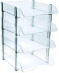 ARK Set 4 tavite stabile documente ARK 2094 transparent cristal Dulap arhivare