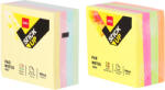 Deli Cub notite autoadezive 76x76 mm, 400 file, DELI 4 culori neon