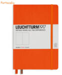 LEUCHTTURM1917 Caiet cu elastic A5, 125 file, velin, LEUCHTTURM1917 portocaliu