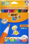 BIC Creioane colorate BIC Kids Evolution, 18 culori/set