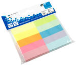 INFO NOTES Index autoadeziv hartie 50x15 mm, 10 culori, 1000 file/set, INFO NOTES