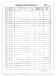  Registru bani personali, A4, numerotat