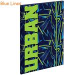 S-COOL Mapa din carton cu elastic, S-COOL Urban Premium Blue Lines