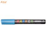 M&G Marker cu vopsea acrilica, varf rotund 2 mm, M-G azur