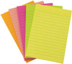 D. RECT Notes autoadeziv liniat 98x150 mm, 100 file, color neon D. RECT