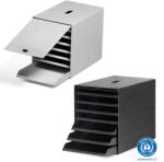 DURABLE Suport documente birou cu 7 sertare, DURABLE Idealbox Plus negru Dulap arhivare