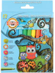 KOH-I-NOOR Carioci KOH-I-NOOR Owls, 12 culori/set