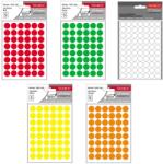 Tanex Etichete autocolante rotunde, 16 mm, TANEX, 240 buc/set galben