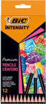 BIC Creioane colorate BIC Intensity Premium, 12 culori/set