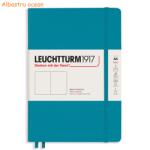 LEUCHTTURM1917 Caiet cu elastic A5, 61 file, velin, LEUCHTTURM1917 albastru ocean