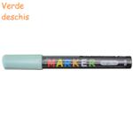 M&G Marker cu vopsea acrilica, varf rotund 2 mm, M-G verde deschis