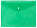 D. RECT Mapa plastic A4, cu capsa si clapeta in V, D. RECT verde transparent