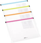 DELI Mapa plastic A5 cu burduf si fermoar ziplock, 240x180 mm, DELI 38976