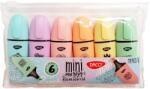 DACO Textmarker pastel DACO Mini, 6 buc/set