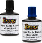BRONS Cerneala marker whiteboard reincarcabil BRONS, 100 ml negru