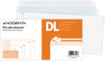 ACCENTA Plic DL alb siliconic, 25 buc/set, ACCENTA