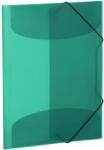 HERMA Mapa plastic A3 cu elastic si burduf 30 mm, HERMA verde inchis