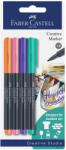 Faber-Castell Marker permanent FABER CASTELL Creative, FC160704, 4 culori/set