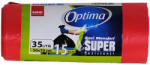 SANO Saci menajeri SANO Optima, 35 L, 15 buc/rola rosu