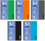 Keskin Color Caiet cu spirala A5, 75 file, 3 sectiuni, coperta plastic, KESKIN COLOR Asist