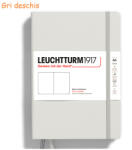 LEUCHTTURM1917 Caiet cu elastic A5, 61 file, velin, LEUCHTTURM1917 gri deschis