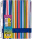 NOTTE Caiet cu spirala A5, 150 file, 3 separatoare, NOTTE World of Colours matematica