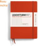 LEUCHTTURM1917 Caiet cu elastic A5, 125 file, LEUCHTTURM1917 Points rosu inchis