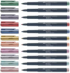 Faber-Castell Marker permanent metalizat FABER-CASTELL Metallics gri asfalt