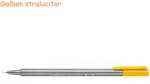STAEDTLER Liner 0.3 mm, culori clasice, STAEDTLER Triplus galben stralucitor