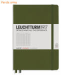 LEUCHTTURM1917 Caiet cu elastic A5, 125 file, matematica LEUCHTTURM1917 verde pacific