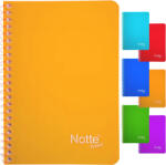 NOTTE Caiet cu spirala A6, 80 file, matematica, coperta plastic, NOTTE Trend