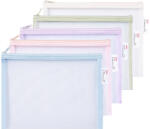 DELI Mapa plastic A5 cu fermoar, DELI Mesh Colorful F283