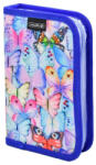 Herlitz Penar fete neechipat, cu 1 fermoar si 2 clapete, HERLITZ Colorful Butterflies Penar