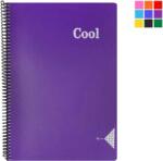 Keskin Color Caiet cu spirala A4, 96 file, coperta plastic, KESKIN COLOR Cool matematica