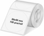 OLYMPIA Etichete pentru imprimanta termica, rotunde, 50 mm x 50 mm, OLYMPIA PM220, 150 buc/rola