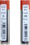 KOH-I-NOOR Mine creion mecanic 0, 9 mm, 12 buc/set, KOH-I-NOOR 4172 HB