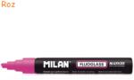 MILAN Marker tabla magnetica sticla MILAN Fluoglass roz