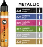 MOLOTOW Vopsea acrilica pentru marker pictura MOLOTOW One4All Refill Metallic, 30 ml metallic silver