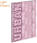 S-COOL Mapa din carton cu elastic, S-COOL Urban Premium Light Flowers