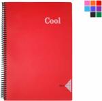 Keskin Color Caiet cu spirala A4, 120 file, coperta plastic, KESKIN COLOR Cool dictando