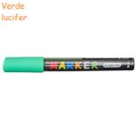 M&G Marker cu vopsea acrilica, varf rotund 2 mm, M-G verde lucifer