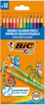 BIC Creioane colorate cu radiera BIC Evolution Illusion, 12 culori/set