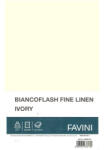 FAVINI Carton carti vizita, ivory, FAVINI Biancoflash Fine Linen, A4, 250 g/mp, 100 coli/top