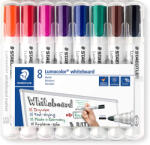 STAEDTLER Whiteboard marker varf rotund, 8 buc/set, STAEDTLER Lumocolor
