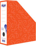 SKAG Suport vertical din carton pentru cataloage, 9 cm, SKAG Plan portocaliu