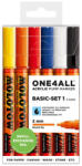 MOLOTOW Marker pictura cu vopsea acrilica, 2 mm MOLOTOW One4All 127HS Basic 1, 6 buc/set