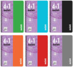 Keskin Color Caiet cu spirala A4, 125 file, 5 sectiuni, coperta plastic, KESKIN COLOR Asist