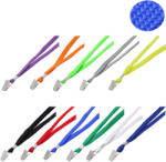 SARFF Snur textil pentru ecuson, cu clips, 100 buc/set, SARFF negru