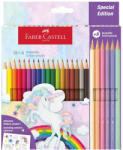Faber-Castell Creioane colorate 18+6 culori/set, FABER-CASTELL Unicorn, FC111221