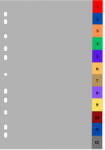 Optima Index plastic color numeric 1-12, OPTIMA